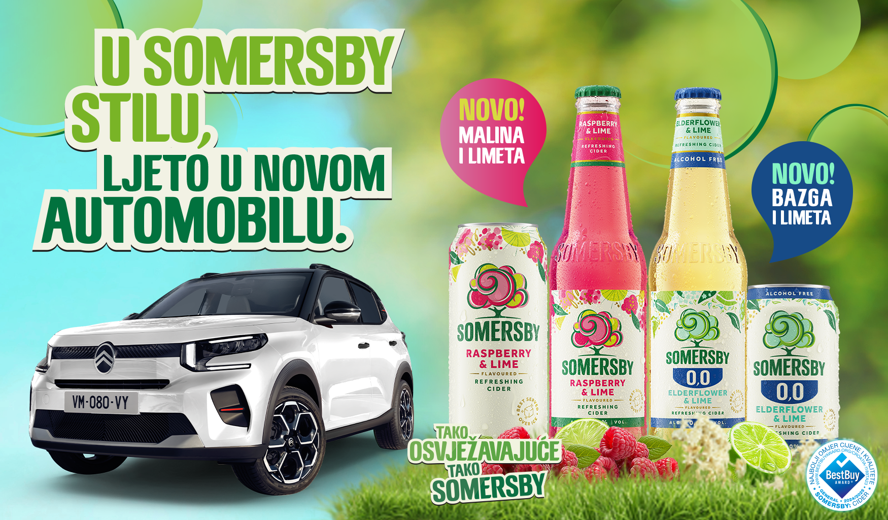 Somersby promocija s Citroen C3 automobilom