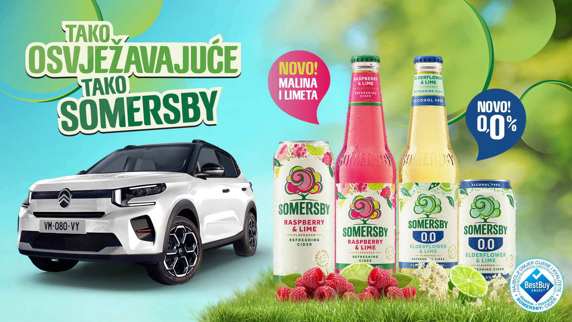 Somersby promocija s Citroen C3 automobilom